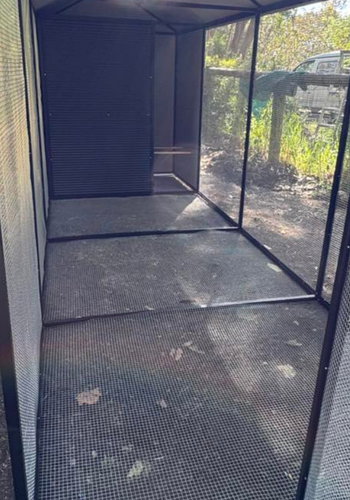 Mesh floor in coop 12.5mm x 12.5mm
